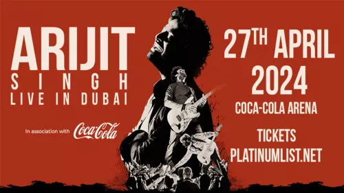 Arijit Singh Takes The Stage Live at Coca-Cola Arena, Dubai On April 17 2024 
