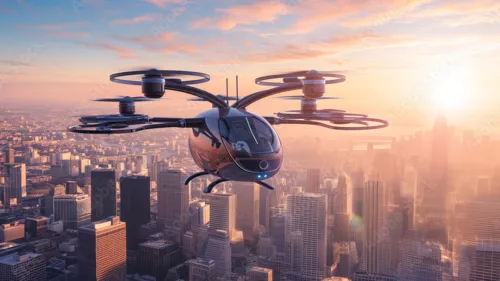 Dubai residents will be able to fly across the city via air taxis in a few years